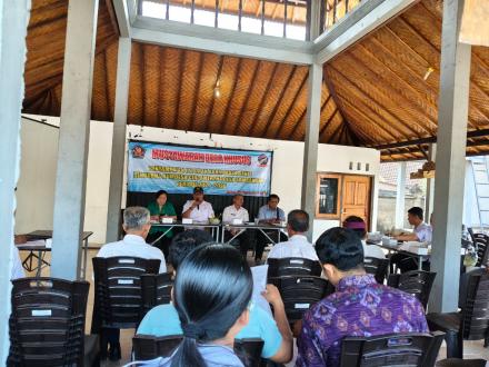 MUSYAWARAH DESA KHUSUS  LAPORAN AKHIR DAN PENGISIAN PENGURUS BUMDESA GIRI AMERTHA DESA SAMBANGAN